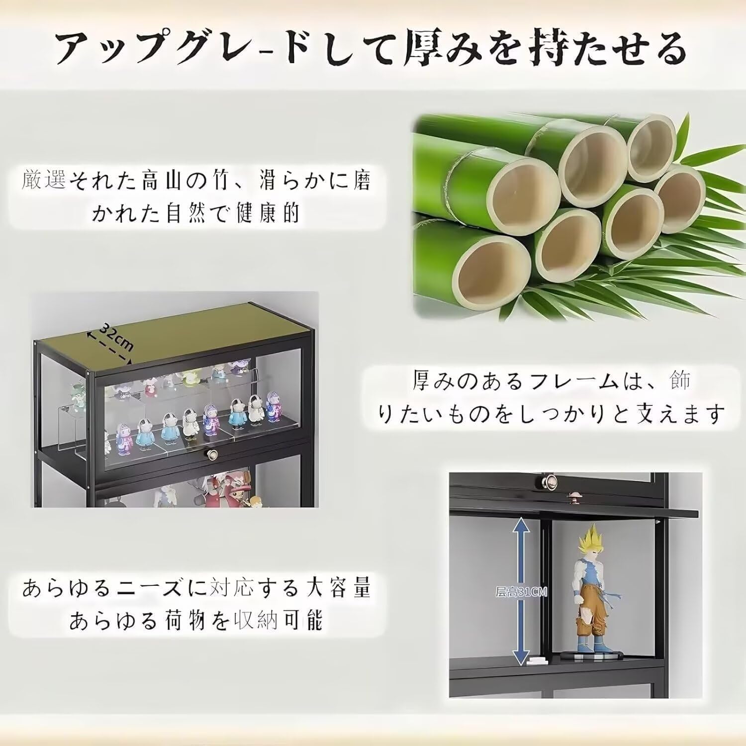 Amazon.co.jp: TUIYIDUO フィギュアケース コレクションケース 棚